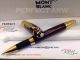 Perfect Replica Montblanc Writers Edition Daniel Defoe Rollerball Pens Gold and Red (6)_th.jpg